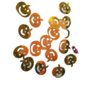 Halloween  Bulk flash flakes polyester pumpkins  shape glitter for  Halloween decoration